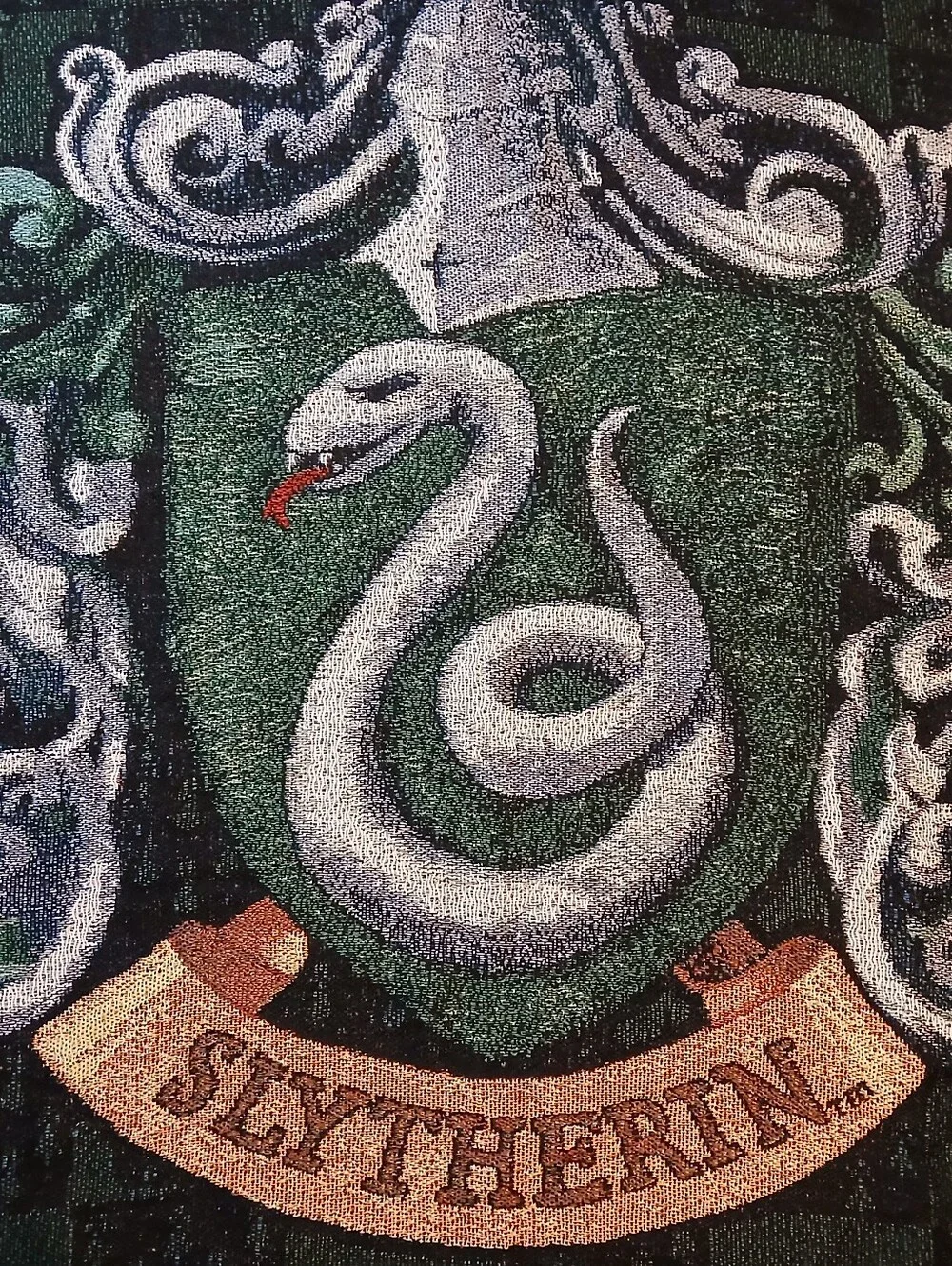 Harry Potter Slytherin Crest Wall Throw Blanket 48x60